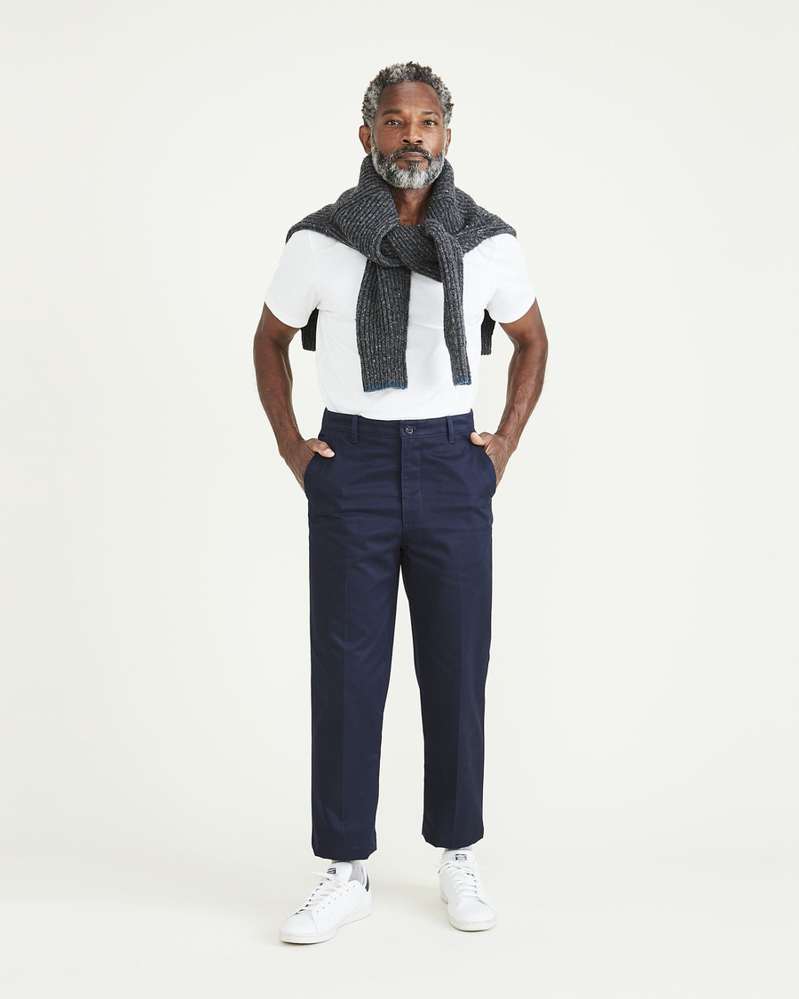 (image for) Exquisite Workmanship Cropped Khakis, Relaxed Fit